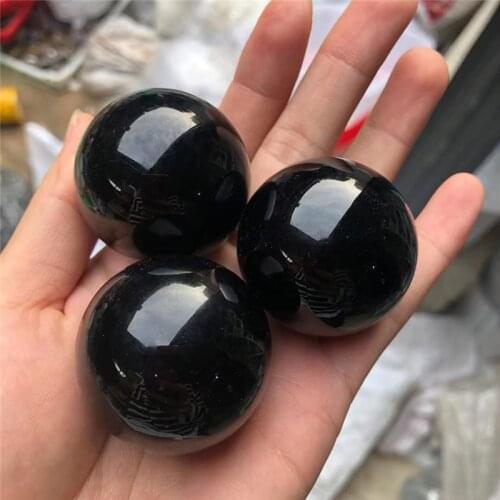 Crystals Healing Quartz Spheres Black Obsidian Crystal Ball For Reiki Decoration