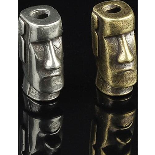 Brass Knife Beads Copper Keychain Pendant Easter Umbrella Paracord Accessory