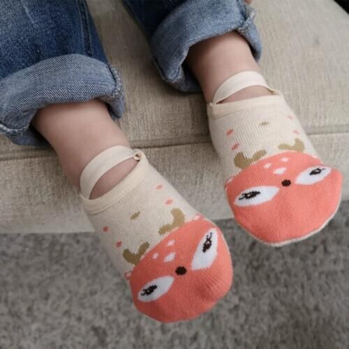 Fashion Baby socks Boys Girls Cute Cartoon anti-slip Cotton Toddler Floor Socks Animal pattern First Walker Shoes 0-3Y
