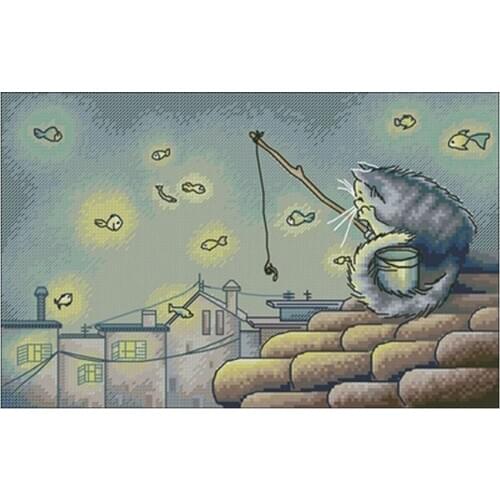 Spring hat patterns Counted Cross Stitch 11CT 14CT 18CT DIY Cross Stitch Kits Embroidery Needlework Sets home decor