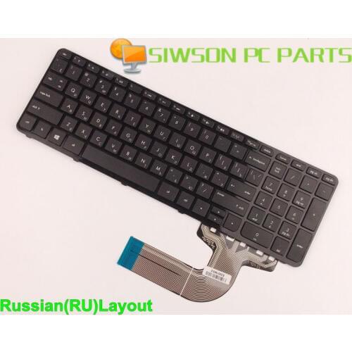 New Genuine Keyboard Russian RU Version For HP Pavilion 15-n219nr 15-n284ca 15-n213tx 15-n267nr 15-d038ca Laptop With Frame