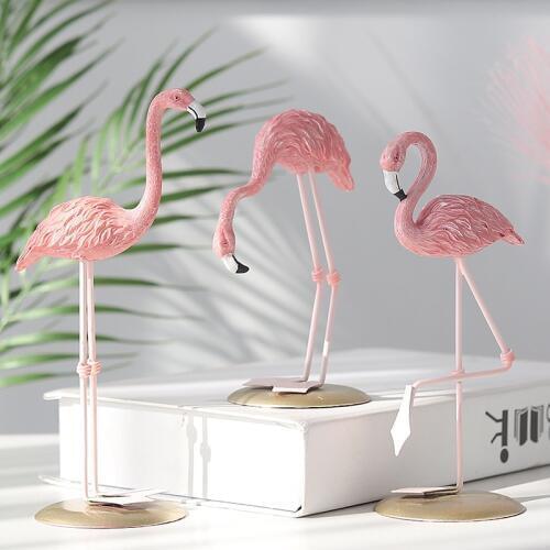 New Resin Flamingo Nordic style Room Decor Flamingo Scandiniavian Decor For Girl Room Nice Resin Flamingo Decor For Room Desk