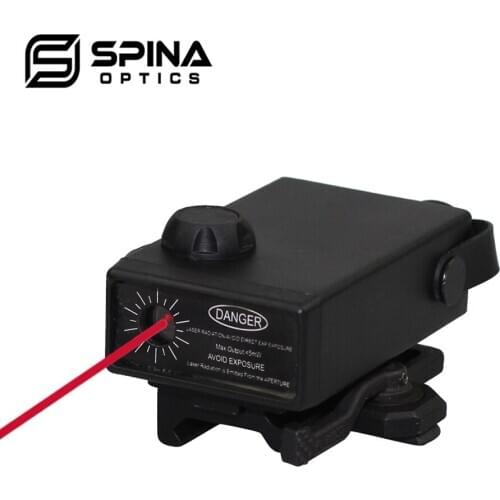 SPINA OPTICS Tactical Red and Green Laser Sight with Quick Detach Adjustable Laser Pointer for Hunting Rifle