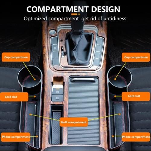 Car Seat Organizer Crevice Storage Box Car Organizer Gap Slit Filler Holder For Wallet Phone Slit Pocket Auto Car Accessories