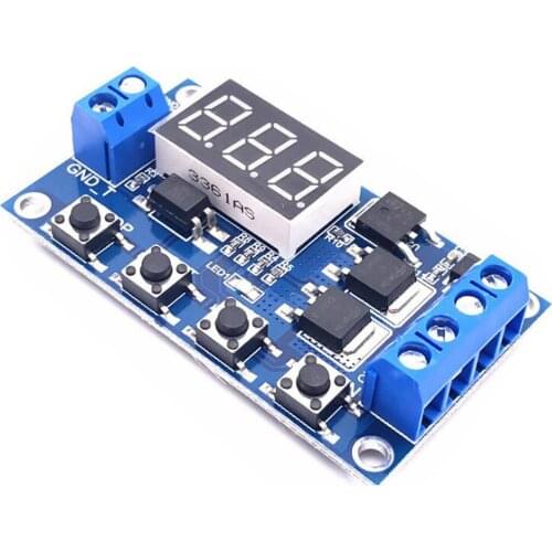 1 PCS Trigger Cycle Timing Delay Switch Circuit Dual MOS Tube Control Board instead of Relay Module 12 24V