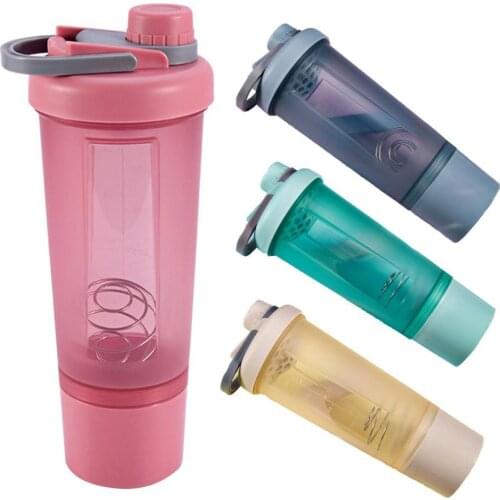 500ml/600ml Sports Bottle Portable Durable Frosted Universal Water Blender Cup for Outdoor Fitness Sports Bottles