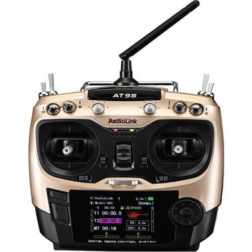 RadioLink AT9S 2.4GHz 10CH AT9 Upgrade Transmitter with R9DS DSSS FHSS Receiver Remote Control for RC Quadcopter Helicopter