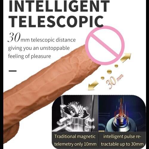 Remote Control Realistic Thrusting Dildo Vibrator Masturbation Automatic Telescopic Rotating Heating Big Penis Erotic Sex Toys