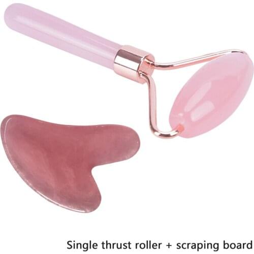 Resin Face Massage Roller Gua Sha Scraper Board Slimmer Lift Wrinkle Remover Slimming Skin Beauty Care Guasha Set