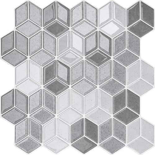 Sticker Kitchen Backsplash Wall Sticker Self Adhesive Mosaic Tiles Bathroom Waterproof DIY Nordic Modern Home Decor-1 Sheet