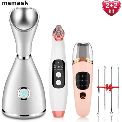 Blackhead Remover Vacuum Skin Scrubber Facial Cleansing Peeling Machine Pore Cleaner Facial Steamer Acne Remover Skin Care Tools