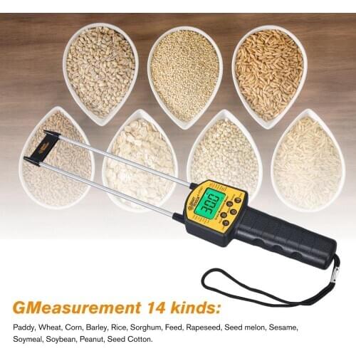 2020 High quality Professional Digital Grain Moisture Meter for Corn Wheat Rice Bean Peanut Grain Measurement Moisture Tester