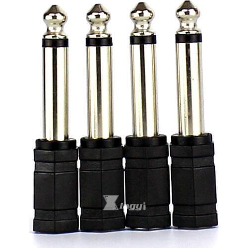 4PCS 6.35mm 1/4" Male to 3.5mm 1/8" Female Audio Adapter 6.35 to 3.5 mm Jack Stereo Converter For Headphone Microphone Connector