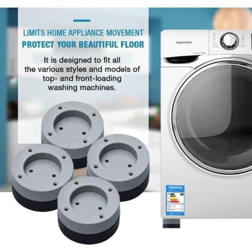 4PCS Anti Vibration Pads Shock And Noise Cancelling Universal Washing Machine Support Refrigerator Base Machine Rubber Mat