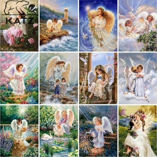 Diamond Painting Pure Angel Baby Cross Stitch Full Square Diamond Embroidery Fairy Painting Rhinestone Mosaic Home Decoration
