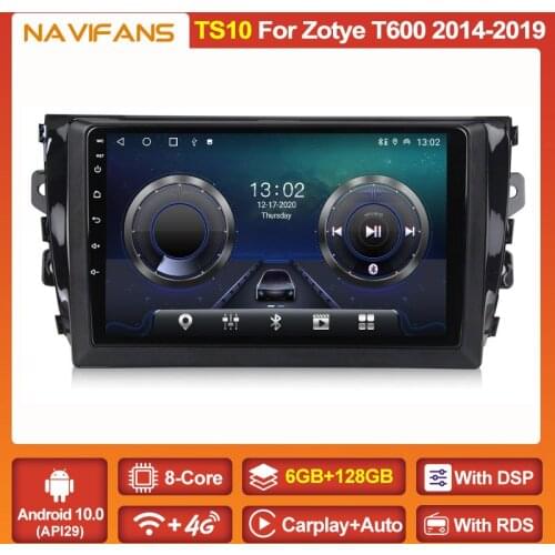 API30 Android 11 DSP Car Radio Stereo Receiver For Zotye T600 2014 - 2019 Multimedia Video Player Navigation GPS Carplay Auto BT