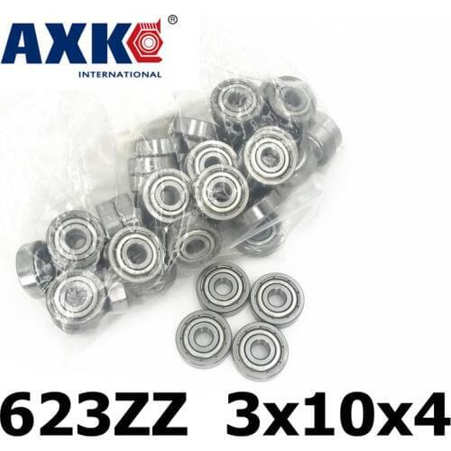 Axk 623zz Abec-5 (100pcs) 3x10x4mm Miniature Ball Bearings 623zz Emq Z3v3