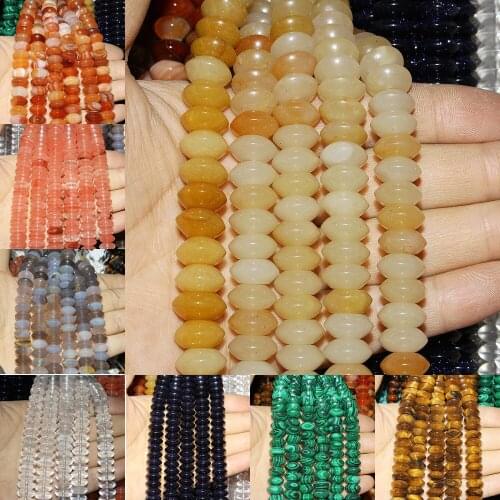 Natural Semi-precious Stone 12*6mm Abacus Beads Strand 32pcs/strand DIY Foe Making Necklace Bracelets High Quality Goods