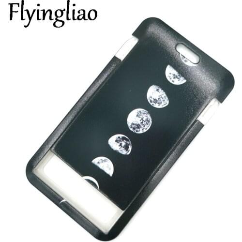 Lunar Eclipse Moon Space Credit Card ID Holder Bag Student Women Travel Card Cover Badge Gifts Accessories Name Card Holder Gift