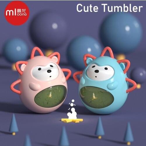 Mloong Baby Toys 0 12 months Tumbler Toys for Children Teether Rattles Musical Dolls Interactive Toy for Kid Infant Early Educat