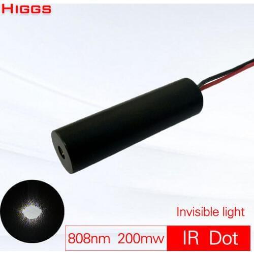 High quality 808nm 200mw IR infrared dot laser module Night Hunting Indicator Sight pointer Long Range Launch DIY customizable