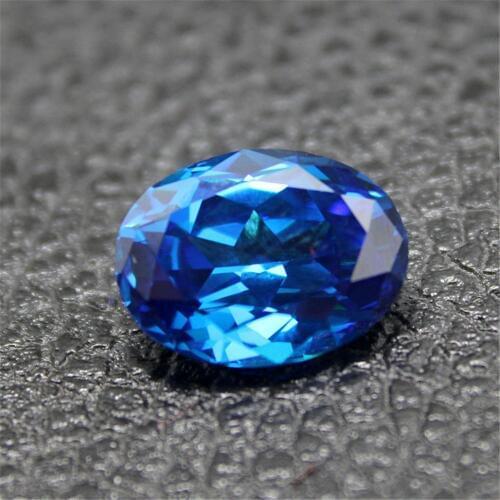 Joanlyn Sapphire Oval Faceted Gemstone Egg Shape Light Blue Sapphire Gem Multiple Sizes to Choose C80S