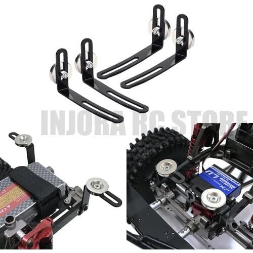 4PCS Metal RC Car Shell Body Mount with Magnet L-Bracket for 1/10 RC Rock Crawler Axial SCX10 Tamiya CC01 D90 Car Accessories