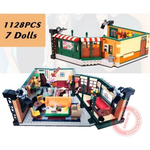 New American TV Drama Central Perk Cafe 21319 Friends Classic Big Model Bang 21302 Building Block Bricks Toy Gift Kid