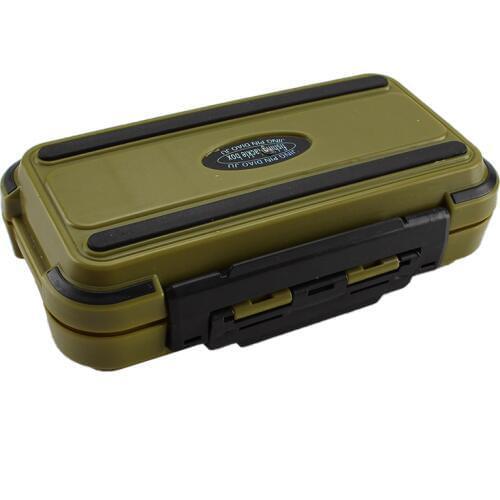New Waterproof Fishing Box Case Double Side Fishing Tackle Storage Containers Carp Fly Fishing Accessories Gear 24 Compartments