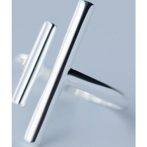 Oly2u Minimalist Double Bar One Line Ring Personality Knuckle Rings Fashion Design Women Finger Accessories bagues femme