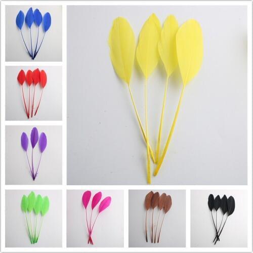 Wholesale 20pcs/lot Natural Goose Feathers 13-18cm / 5-7 inches Headdress Jewelry Decor Accessories Feathers For Crafts Plumas