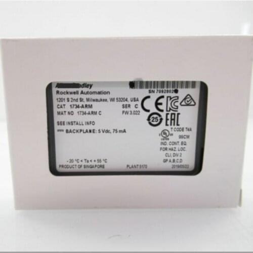 Brand New Original 1734-ARM PLC 75mA Max At 5V DC Single-Slot 12mm Reserve Module