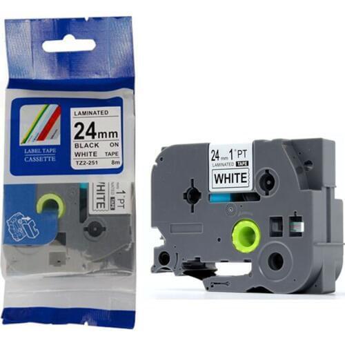 Compatible TZe-251 TZ labeling tape for P-touch PT-7600 tz-251 tz251