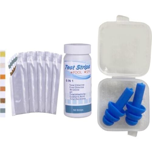 50pcs/Bottle Chlorine Dip Test Strips Hot Tub SPA Swimming Pool PH Testing Paper