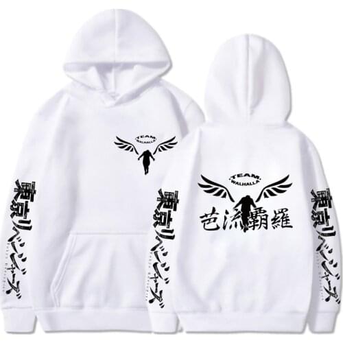 Gambar Valhalla Tokyo Revengers Hoodies Anime Graphic Hoodie for Men Women Sportswear Tokyo Revengers Cosplay Tracksuit Clothes