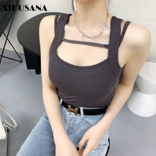 XIBUSANA Women's Cropped Tank Tops