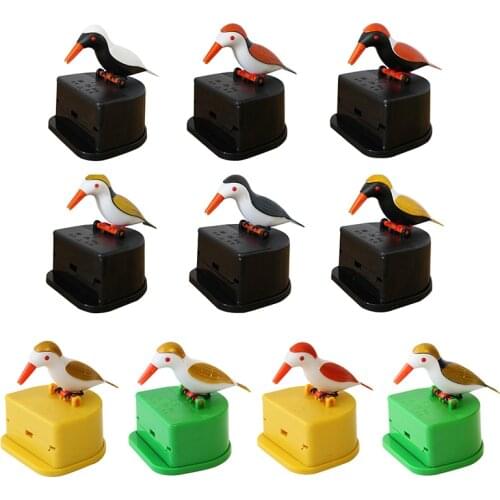 1Pcs Cute Bird Toothpick Dispenser Gag Gift Cleaning Teeth High Quality Material Automatic Bird Toothpick Box