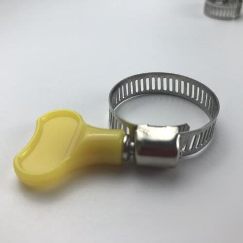 10PCS Hand twist with grip clamp pipe clamp pipe clamp hoop hoop live band pipe stainless steel hose hoops in the gas pipe