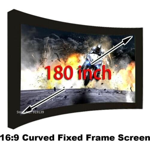 High Quality 3D Projection Screen Fabric 180 Inch Best Choice For Cinema Theater Room Projector Screens 16:9 Fast Shipping