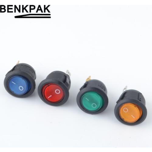 4pcs rocker switch,3pins,ON-OFF,with 220v lamp