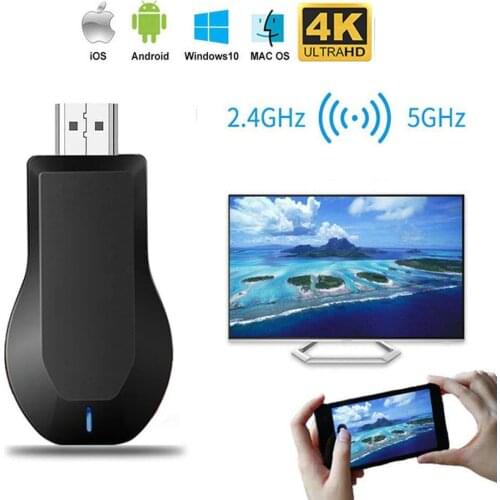 M4 Plus Wireless Display Adapter 5G 2.4G Wireless Same Screen WiFi Display TV Dongle Receiver Adapter For TV