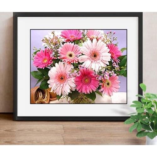 Diamond Painting Flower 5D DIY Diamond Mosaic Daisy Full Square Drill Painting With Diamonds Decor Picture Of Rhinestone