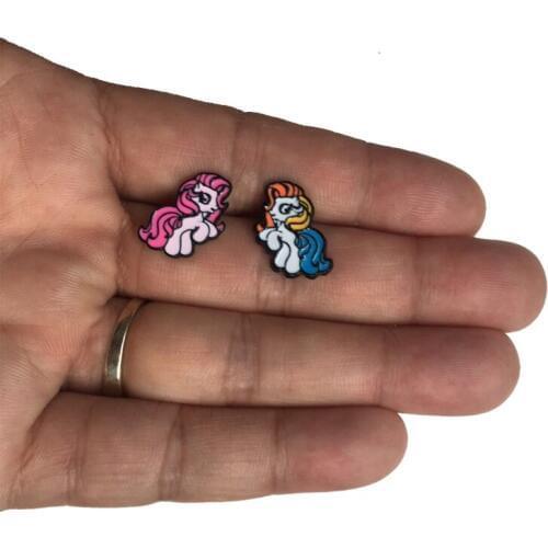Asymmetric Fashion Jewelry cartoon Little horse Stud Earrings