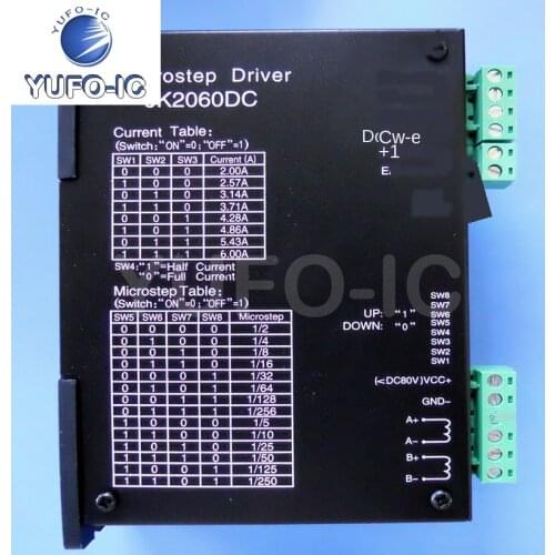 Free Ship 1pcs JK2060AC 42 57 86 Stepper Motor Driver 60VAC/6.0A,256 Subdivision