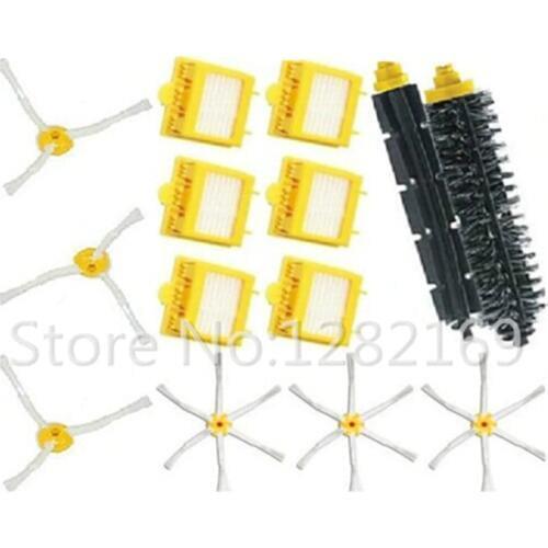 6x Hepa Filter + 2x hair Brush kit + 6x side brushes for Irobot Roomba 700 Series 770 780 790 vacuum cleaner accessories