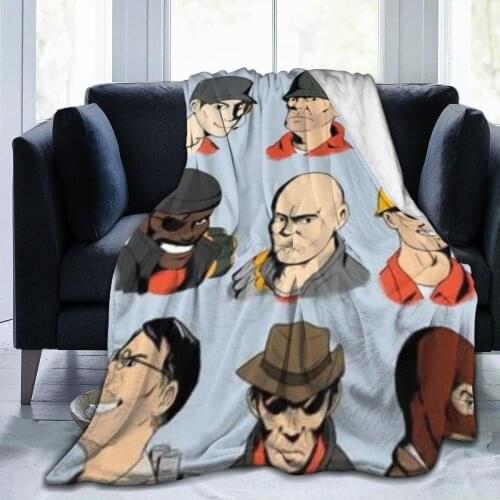 3D printing features Jiugongge character avatar flannel sofa cover happy nap throw blanket home bed and sofa bed cover