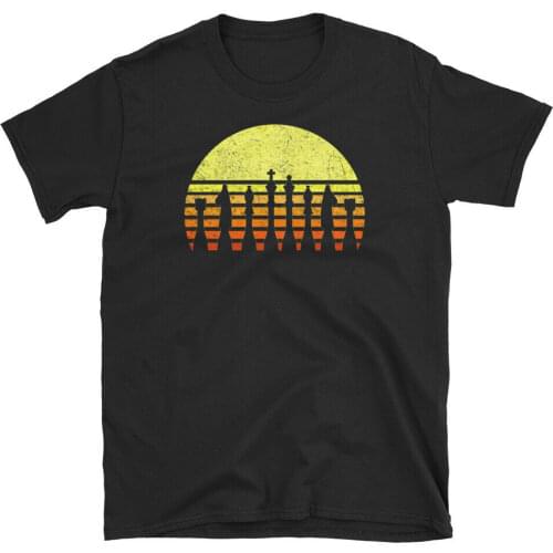 Chess Player Club Board Pieces Retro Vintage Sunset Short-Sleeve Unisex T-Shirt