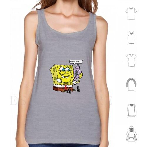 And The Magic Conch Tank Tops Vest Cotton Square Pants Bob Sponge Square Pants Sponge Pants Children Series Nick Tv Magic
