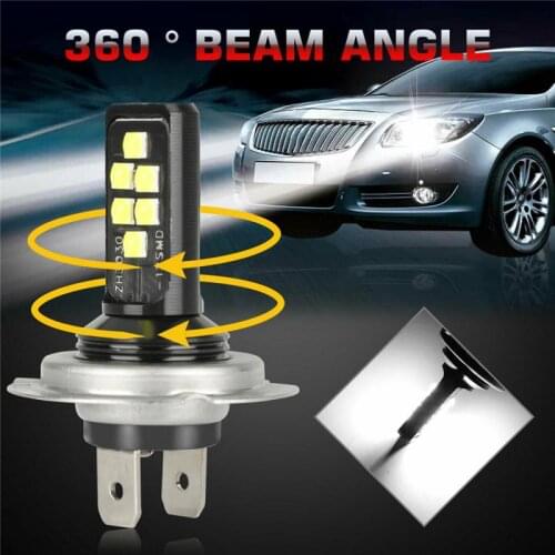 H7 H4 Headlight Combo LED for Headlight Kit Bulbs Bulbs High Low Beam 60W 52000LM 6000K Kit