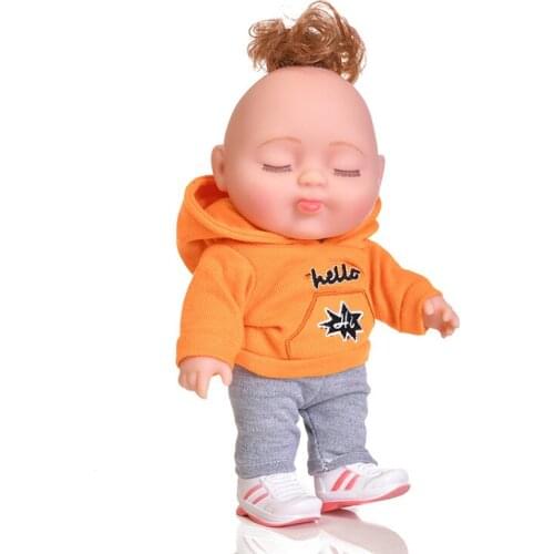 Reborn Doll 22cm Rag Baby, Toy Figurine, Doll Simulation Baby Doll Doll Early Education Bath Toys